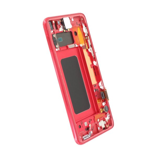 Samsung Galaxy S10e (SM-G970F) näyttö ja alkuperäinen LCD-paneeli - punainen
