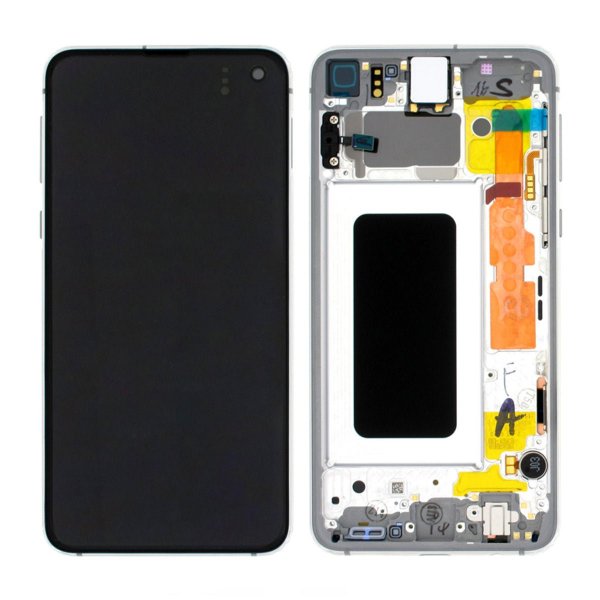 Samsung Galaxy S10e (SM-G970F) Näyttö LCD-paneelilla Alkuperäinen - Valkoinen