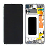 Samsung Galaxy S10e (SM-G970F) Näyttö LCD-paneelilla Alkuperäinen - Valkoinen