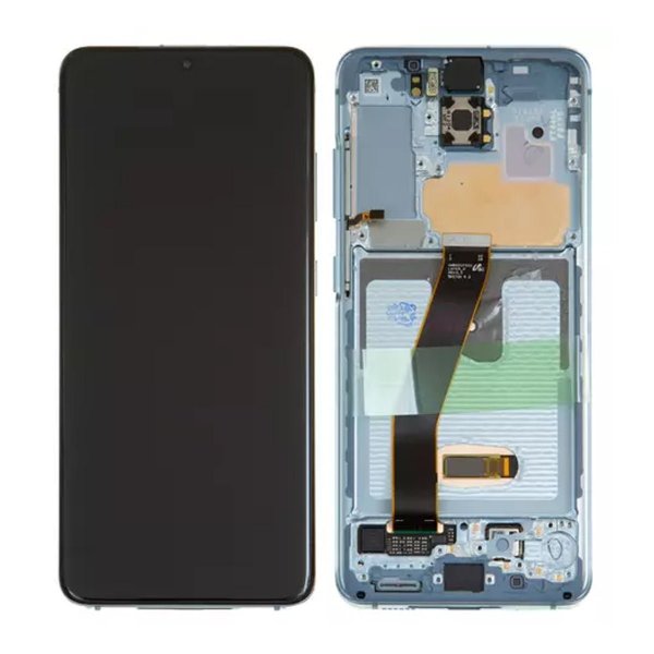 Samsung Galaxy S20 4G/5G (G980/G981) Näyttö LCD-paneelilla Alkuperäinen - Sininen