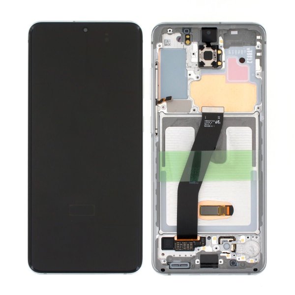 Samsung Galaxy S20 4G/5G (G980/G981) Näyttö ja LCD-paneeli Alkuperäinen - Valkoinen