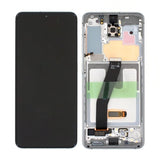 Samsung Galaxy S20 4G/5G (G980/G981) Näyttö ja LCD-paneeli Alkuperäinen - Valkoinen
