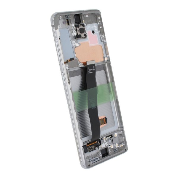 Samsung Galaxy S20 4G/5G (G980/G981) Näyttö ja LCD-paneeli Alkuperäinen - Valkoinen