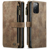 CaseMe Samsung Galaxy S20 FE -kotelo C30 Series Ruskea