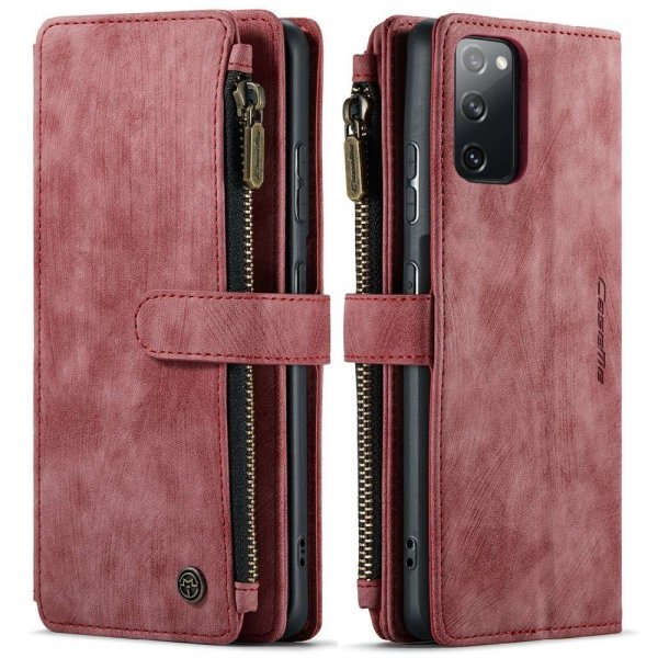 CaseMe Samsung Galaxy S20 FE -kotelo C30-sarja Punainen