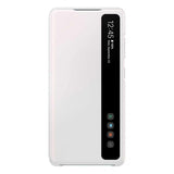 Samsung Alkuperäinen Samsung Galaxy S20 FE Smart Clear View Cover -suojakotelo, valkoinen