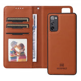 Betopnice Samsung Galaxy S20 FE -kotelo irrotettavalla kuorella 005 Ruskea