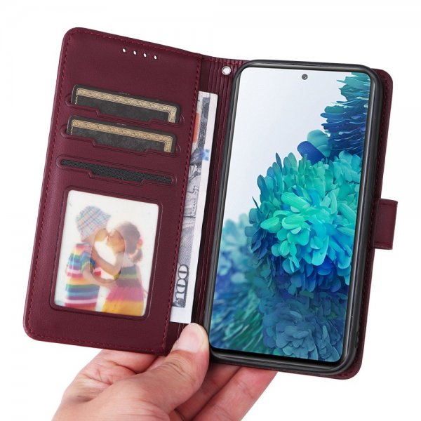Betopnice Samsung Galaxy S20 FE -kotelo irrotettavalla kuorella 005 Punainen