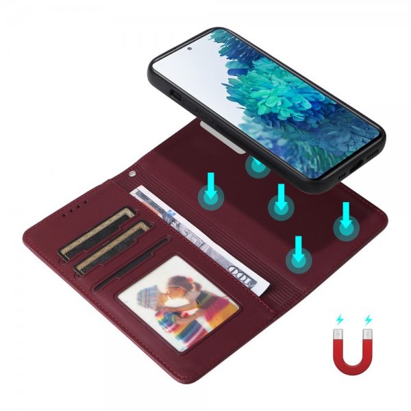 Betopnice Samsung Galaxy S20 FE -kotelo irrotettavalla kuorella 005 Punainen