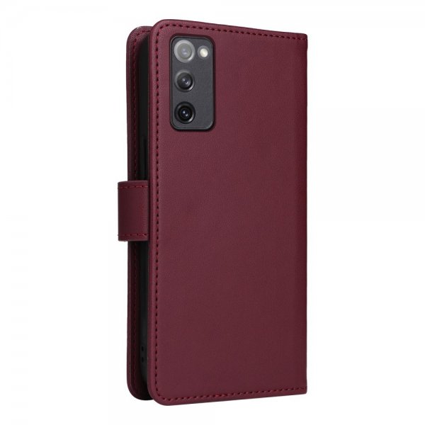 Betopnice Samsung Galaxy S20 FE -kotelo irrotettavalla kuorella 005 Punainen