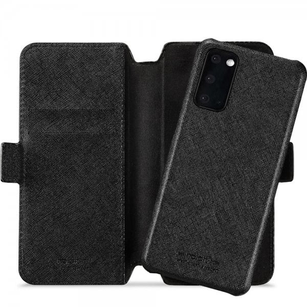 holdit Samsung Galaxy S20 Kotelo Tukholma Irrotettava kuori Musta