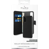Puro Samsung Galaxy S20 Fodral Lompakko Irrotettava 2-in-1 Musta