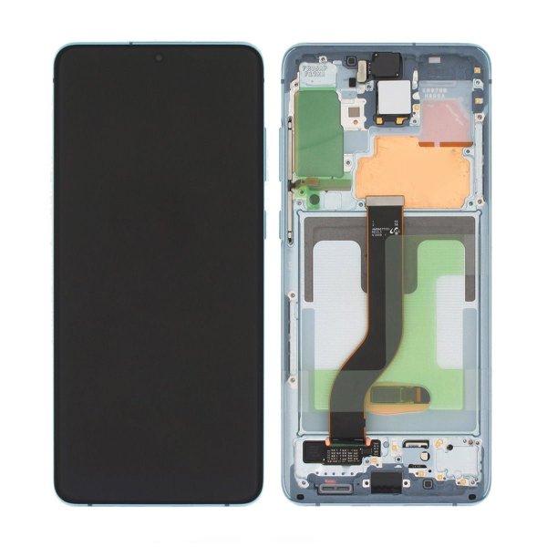 Samsung Galaxy S20 Plus 5G (SM-G986F) Alkuperäinen näyttö LCD-paneelilla - sininen