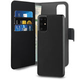 Puro Samsung Galaxy S20 Plus Kotelo Lompakko Irrotettava 2-in-1 Musta