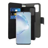 Puro Samsung Galaxy S20 Plus Kotelo Lompakko Irrotettava 2-in-1 Musta