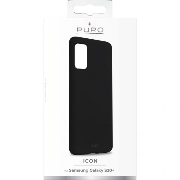 Puro Samsung Galaxy S20 Plus Suojakuori Icon Musta