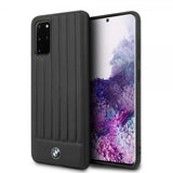 BMW Samsung Galaxy S20 Plus Suojakuori Leather Lines Musta
