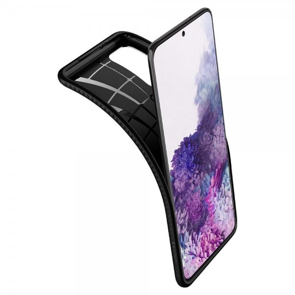 Spigen Samsung Galaxy S20 Plus -kuori Liquid Air Matte Black