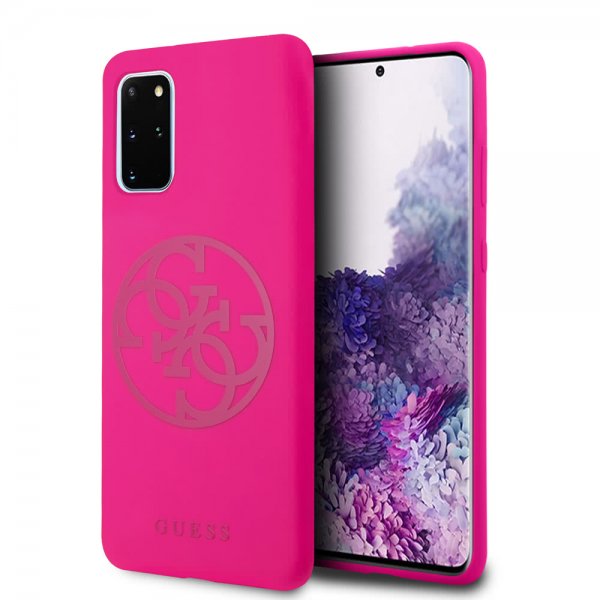 Guess Samsung Galaxy S20 Plus Suojakuori logolla, magenta