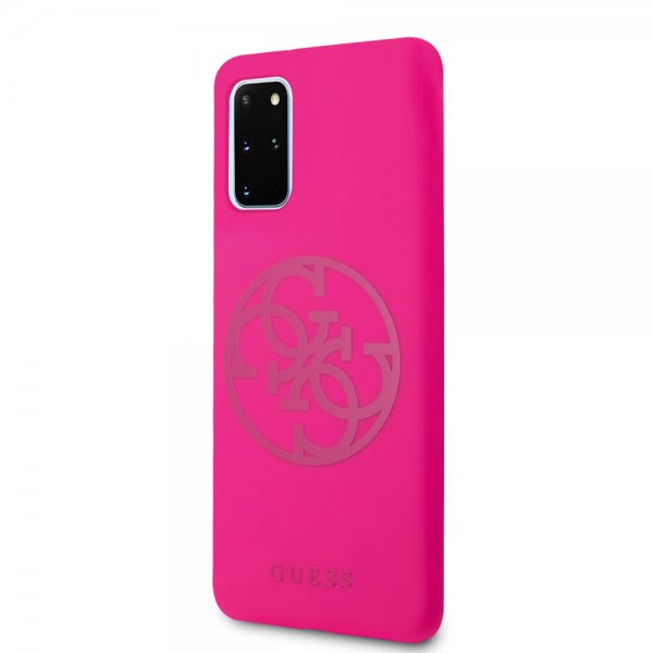 Guess Samsung Galaxy S20 Plus Suojakuori logolla, magenta