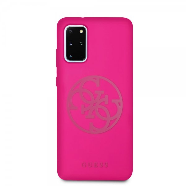 Guess Samsung Galaxy S20 Plus Suojakuori logolla, magenta