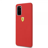 Ferrari Samsung Galaxy S20 Plus -kuori logolla, punainen