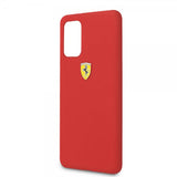 Ferrari Samsung Galaxy S20 Plus -kuori logolla, punainen