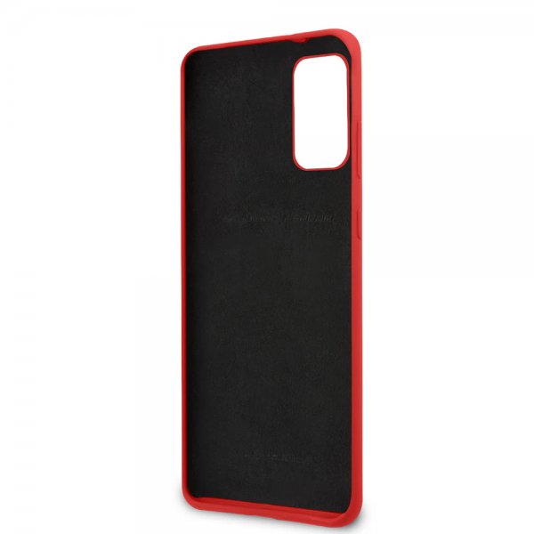Ferrari Samsung Galaxy S20 Plus -kuori logolla, punainen
