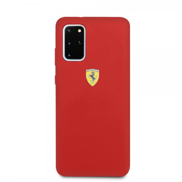 Ferrari Samsung Galaxy S20 Plus -kuori logolla, punainen