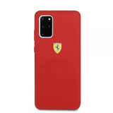 Ferrari Samsung Galaxy S20 Plus -kuori logolla, punainen