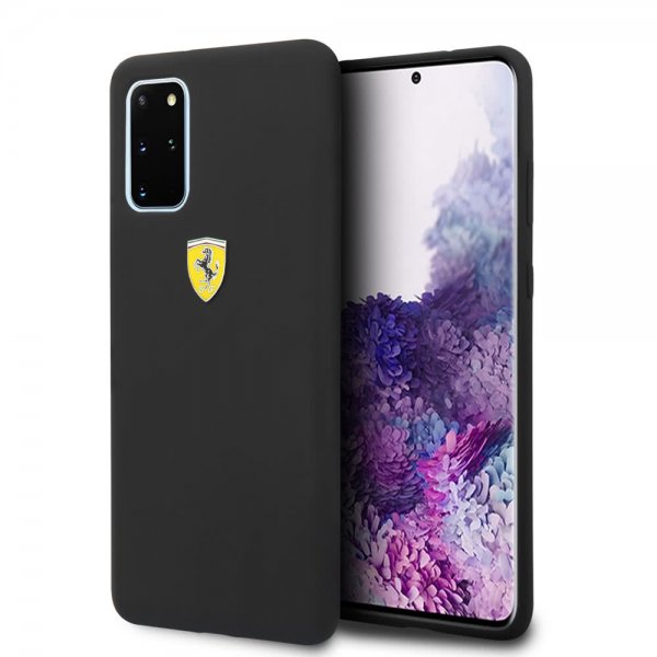 Ferrari Samsung Galaxy S20 Plus -kuori logolla, musta