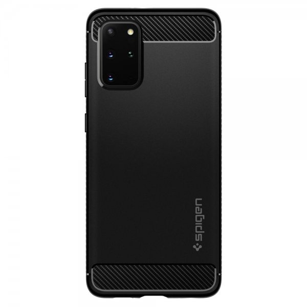 Spigen Samsung Galaxy S20 Plus -kuori Rugged Armor Matte Black