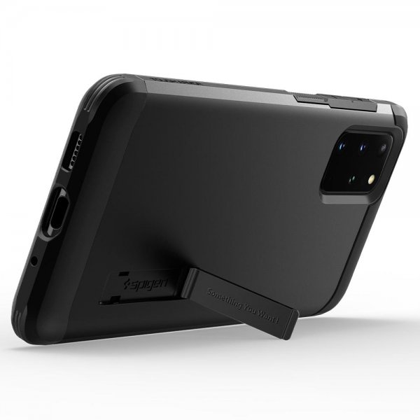 Spigen Samsung Galaxy S20 Plus Suojakuori Tough Armor Musta