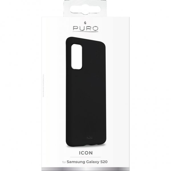 Puro Samsung Galaxy S20 Suojakuori Icon Musta