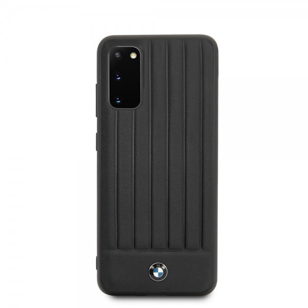 BMW Samsung Galaxy S20 Suojakuori Leather Lines, musta