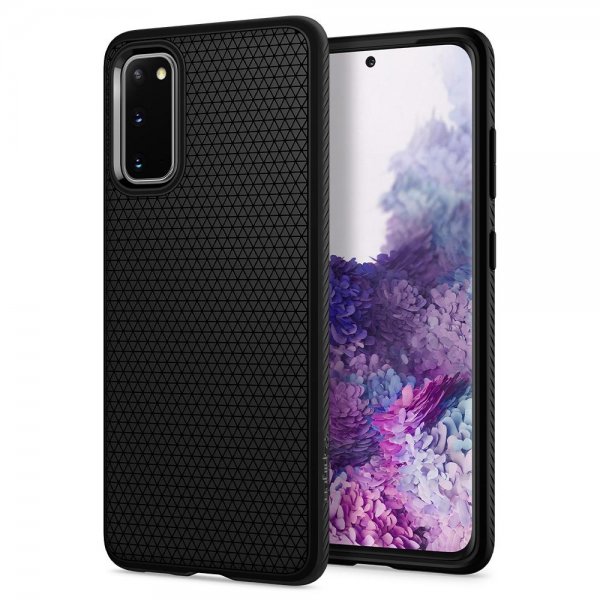 Spigen Samsung Galaxy S20 Suojakuori Liquid Air Mattamusta