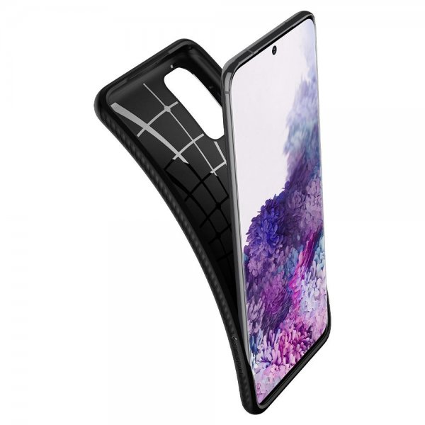 Spigen Samsung Galaxy S20 Suojakuori Liquid Air Mattamusta