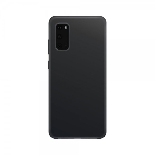 Xqisit Samsung Galaxy S20 Silikonikuori, musta