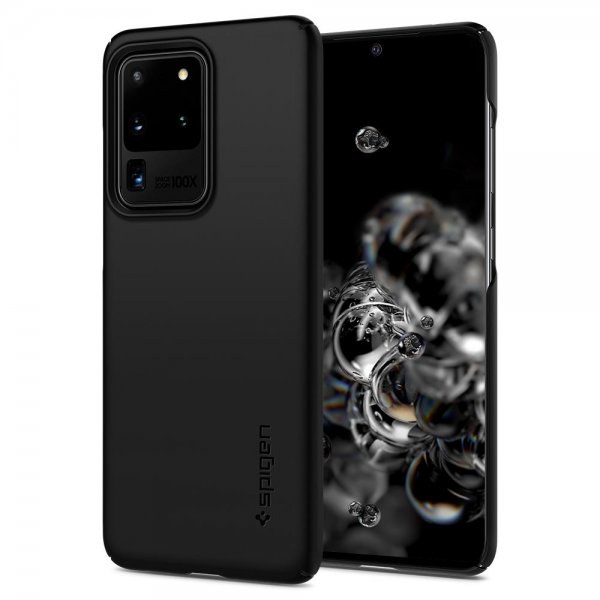 Spigen Samsung Galaxy S20 Ultra Suojakuori Thin Fit Musta