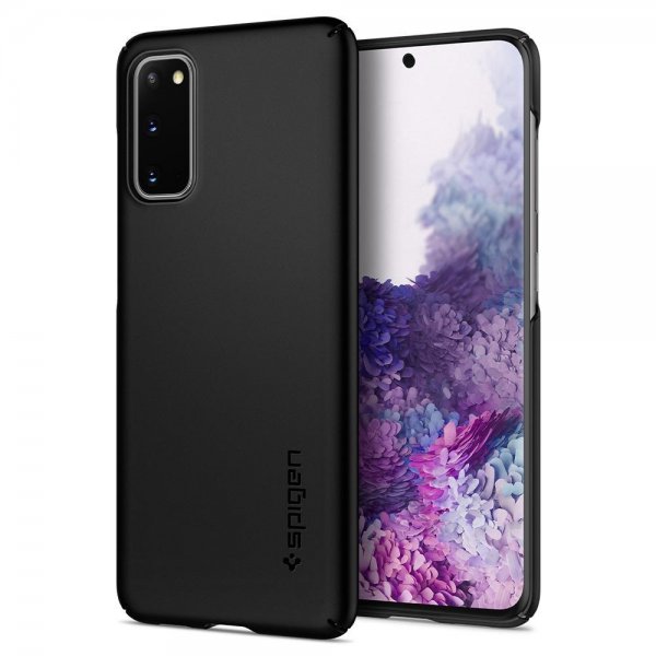 Spigen Samsung Galaxy S20 Ohut istuvuus -suojakuori, musta