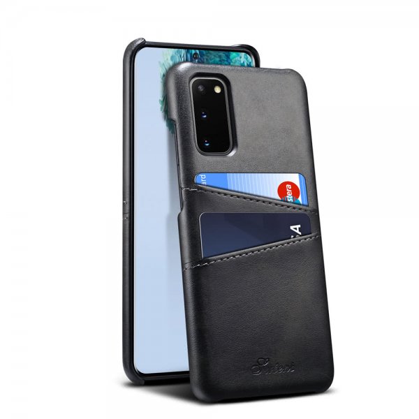 Samsung Galaxy S20 Suojakuori kahdella korttipaikalla, musta