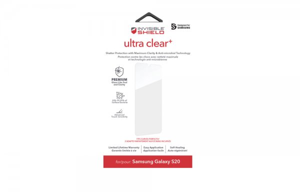 ZAGG InvisibleShield Samsung Galaxy S20 Ultra Clear+ -näytönsuoja
