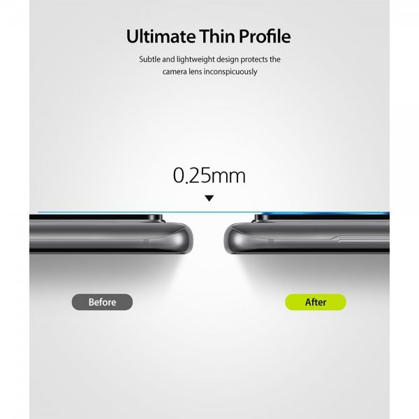 Ringke Samsung Galaxy S20 Ultra Kameran suojalasi Camera Protector Glass 3-pakkaus