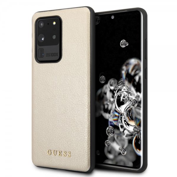 Guess Samsung Galaxy S20 Ultra Suojakuori Iridescent Cover Kulta