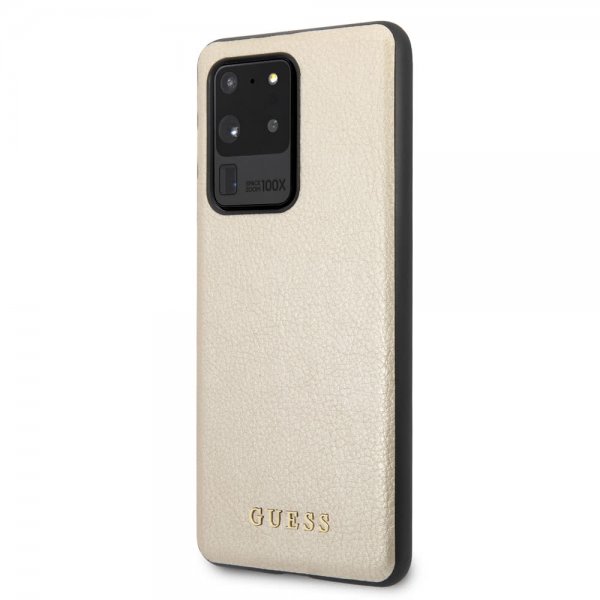 Guess Samsung Galaxy S20 Ultra Suojakuori Iridescent Cover Kulta