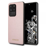 Guess Samsung Galaxy S20 Ultra Suojakuori Iridescent Cover Rosekultainen