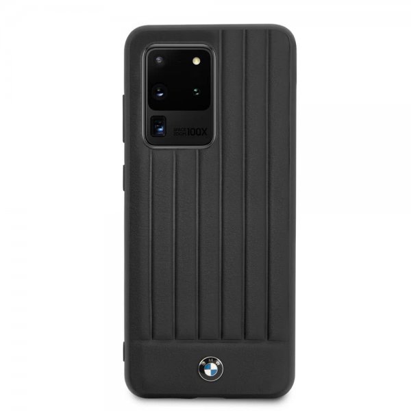 BMW Samsung Galaxy S20 Ultra Suojakuori Nahkajäljitelmä, musta