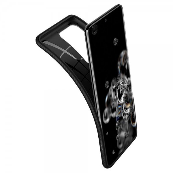 Spigen Samsung Galaxy S20 Ultra -suojakuori Liquid Air Matte Black