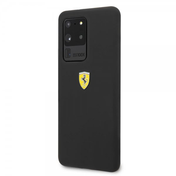 Ferrari Samsung Galaxy S20 Ultra -kuoret logolla, musta