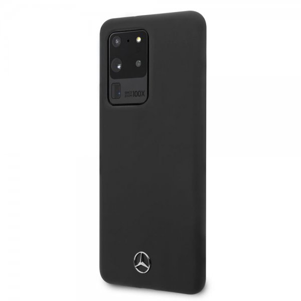 Mercedes Benz Samsung Galaxy S20 Ultra Suojakuori logolla Musta